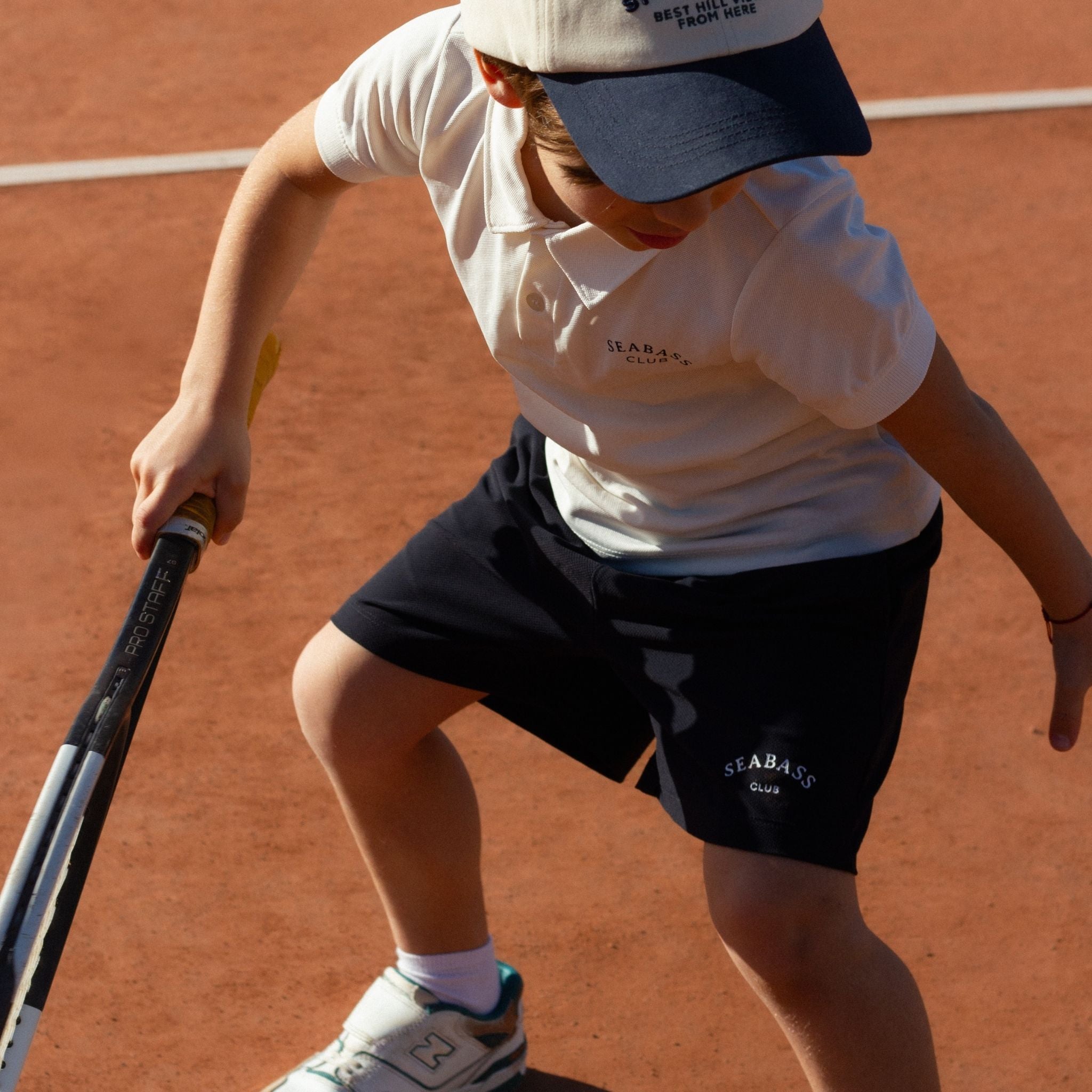 Kinder-Poloshirt mit UV-Schutz, Weiß