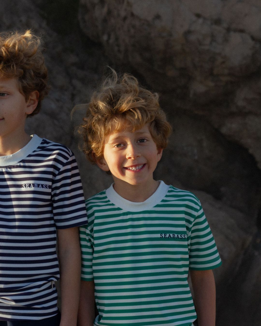 Kinder-T-Shirt Rayas Grün