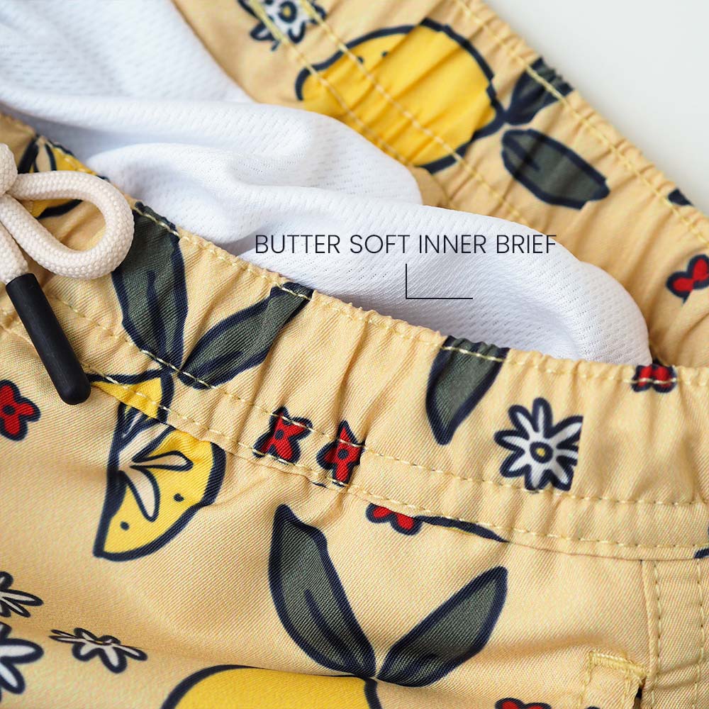 Jungs UV Badeshort Amalfi - Zitronen