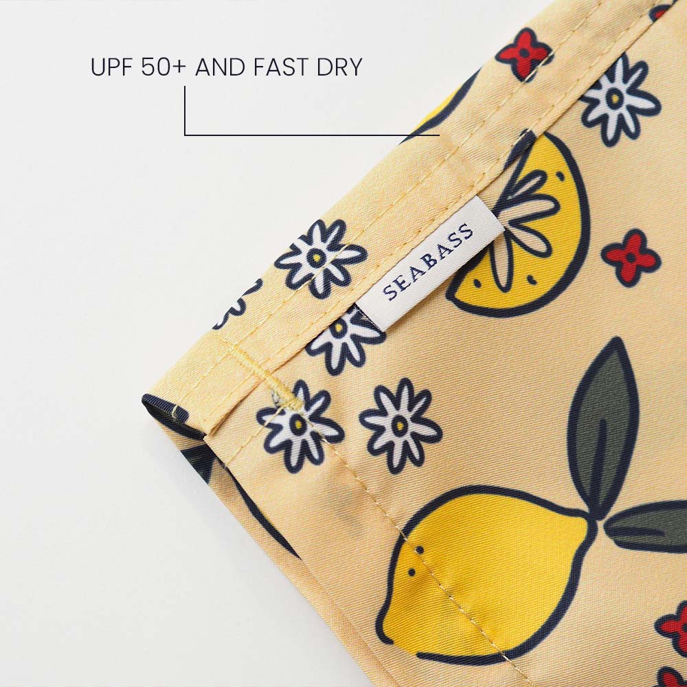 Jungs UV Badeshort Amalfi - Zitronen