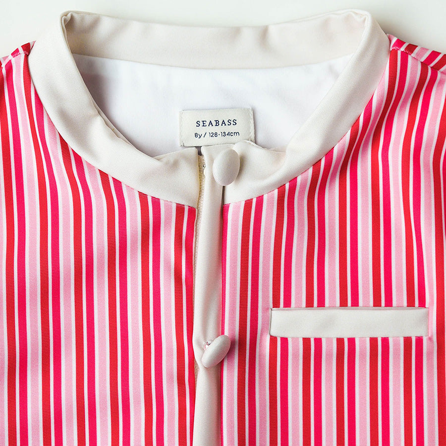 Mädchen UV Bikini Coco St. Tropez - Rot/Rosa Streifen