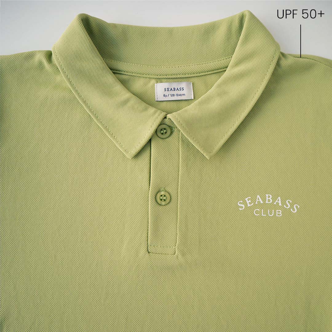 Jungs UV Polo Shirt Pistazien Grün