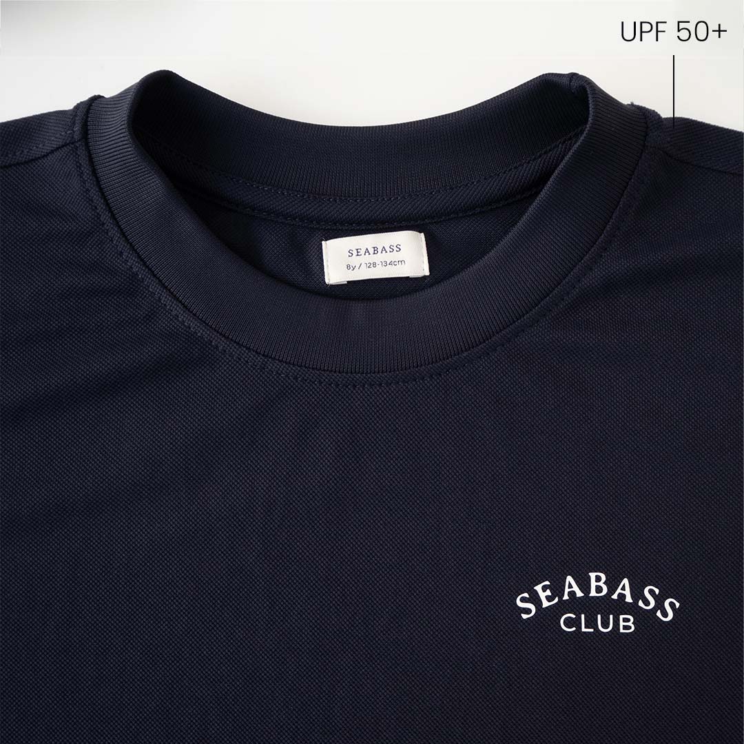 Kinder UV-Aktiv-T-Shirt, Marineblau