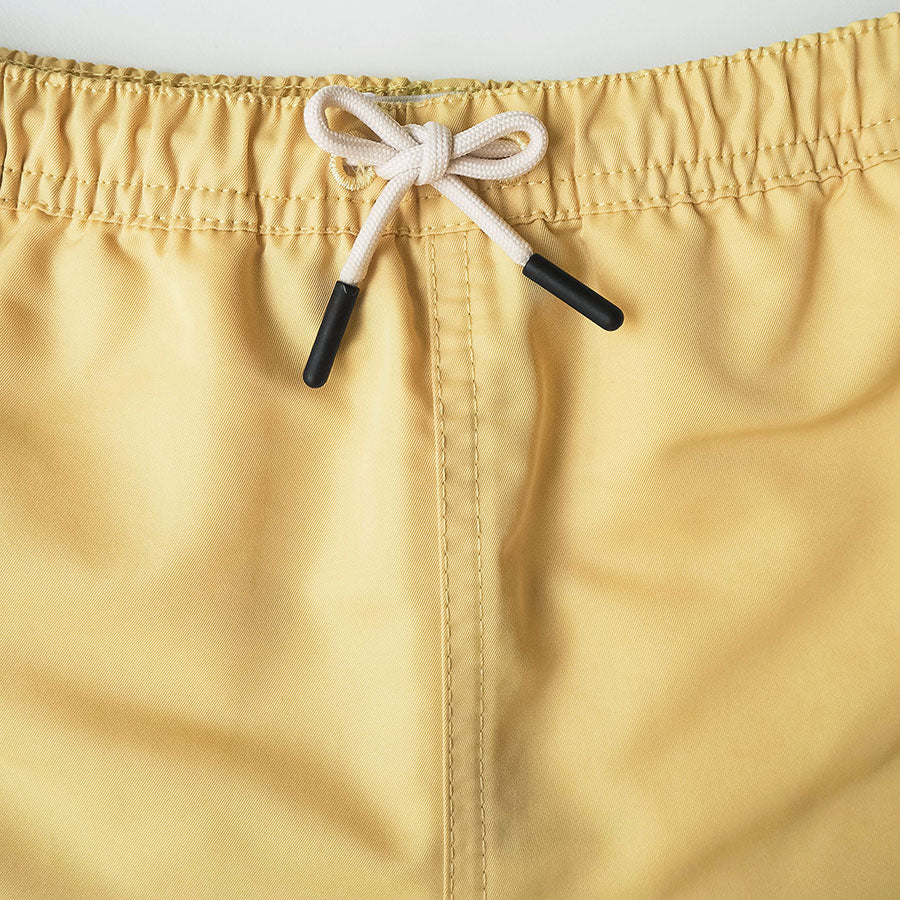 Männer UV Badeshort Weiches Gelb - einfarbig