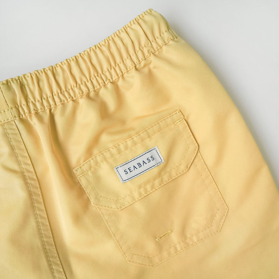 Männer UV Badeshort Weiches Gelb - einfarbig