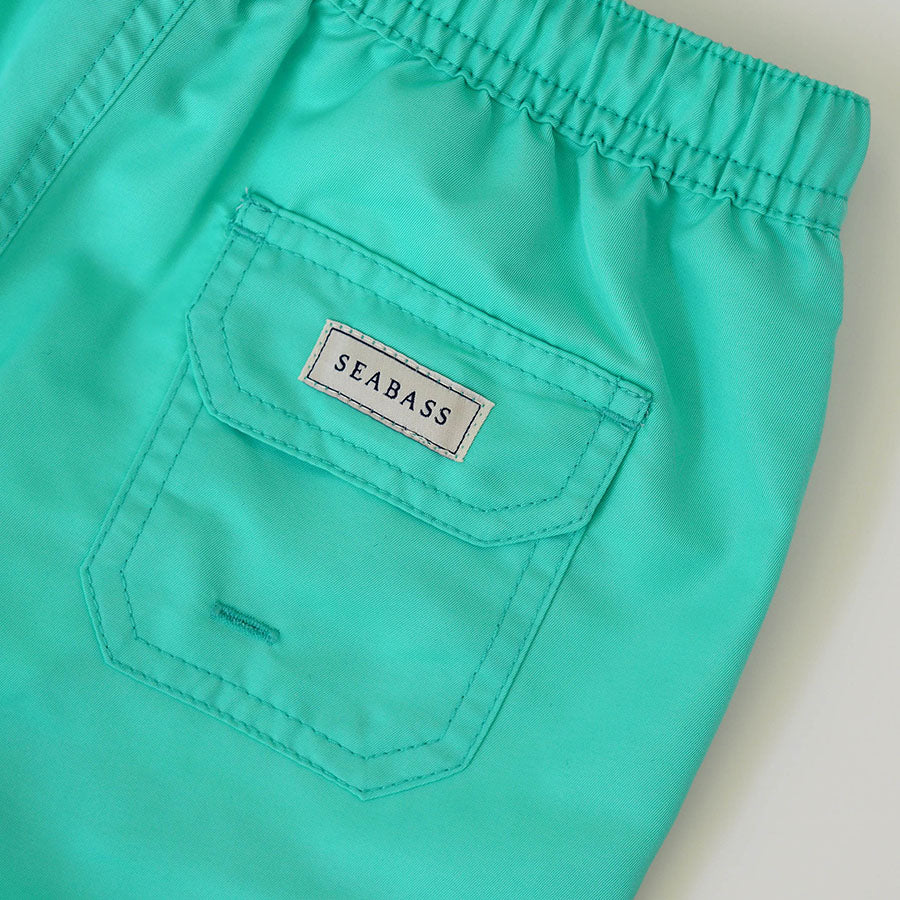 Jungs UV Badeshort Mintgrün - einfarbig