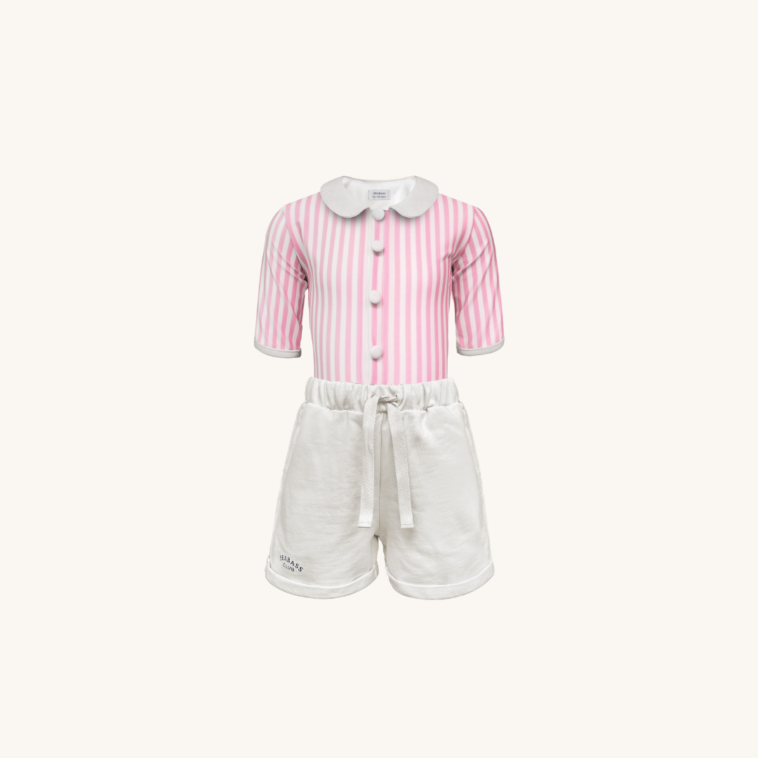 Jungs UV Badeshort Portofino - Grüne Streifen