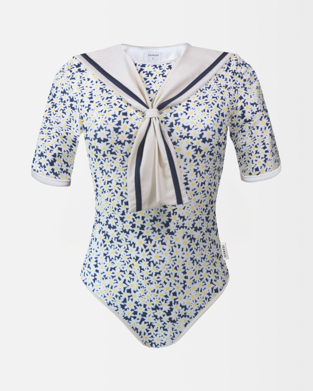 Damen UV Badeanzug Sailor Palermo - dunkelblau daisy