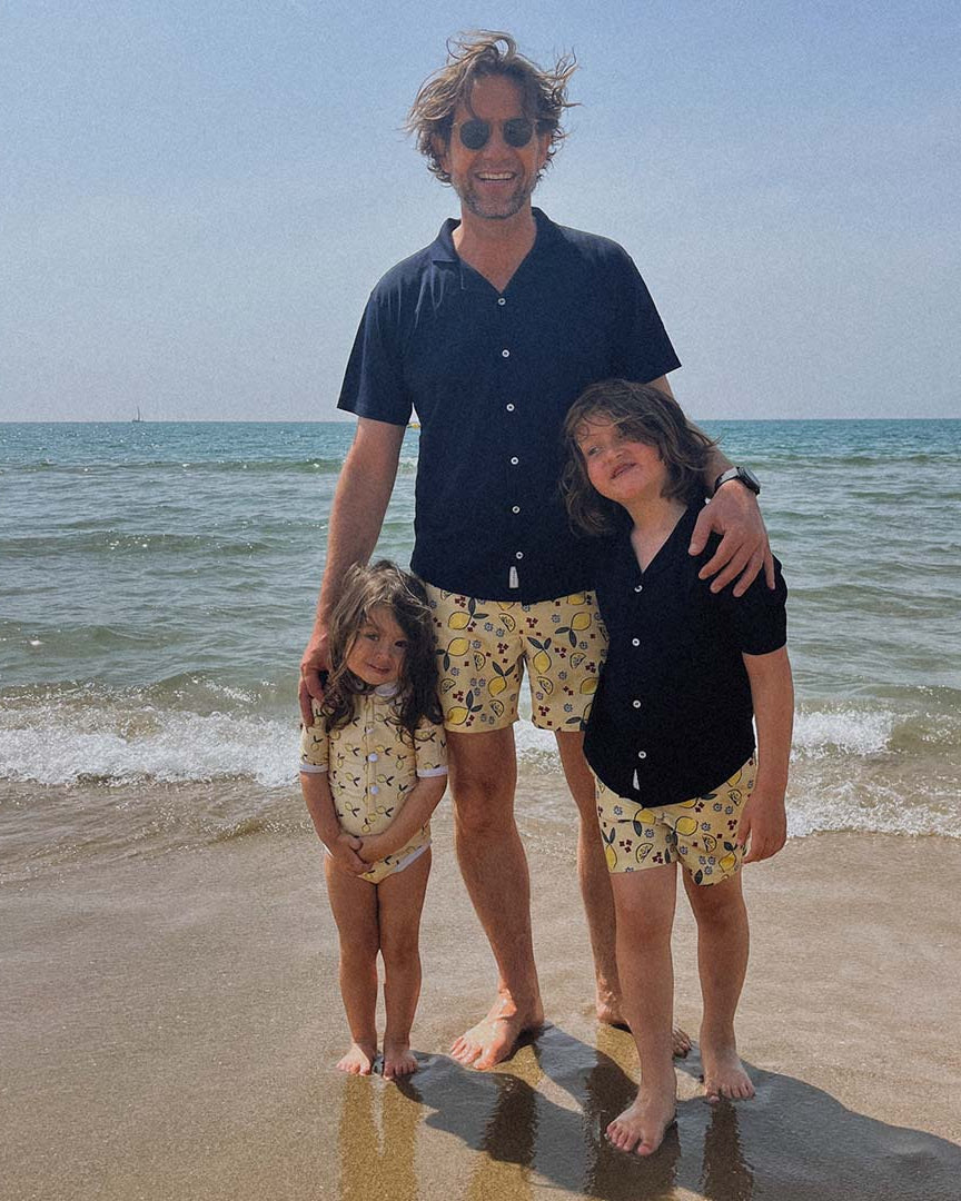 Männer UV Badeshort Amalfi - Zitronen