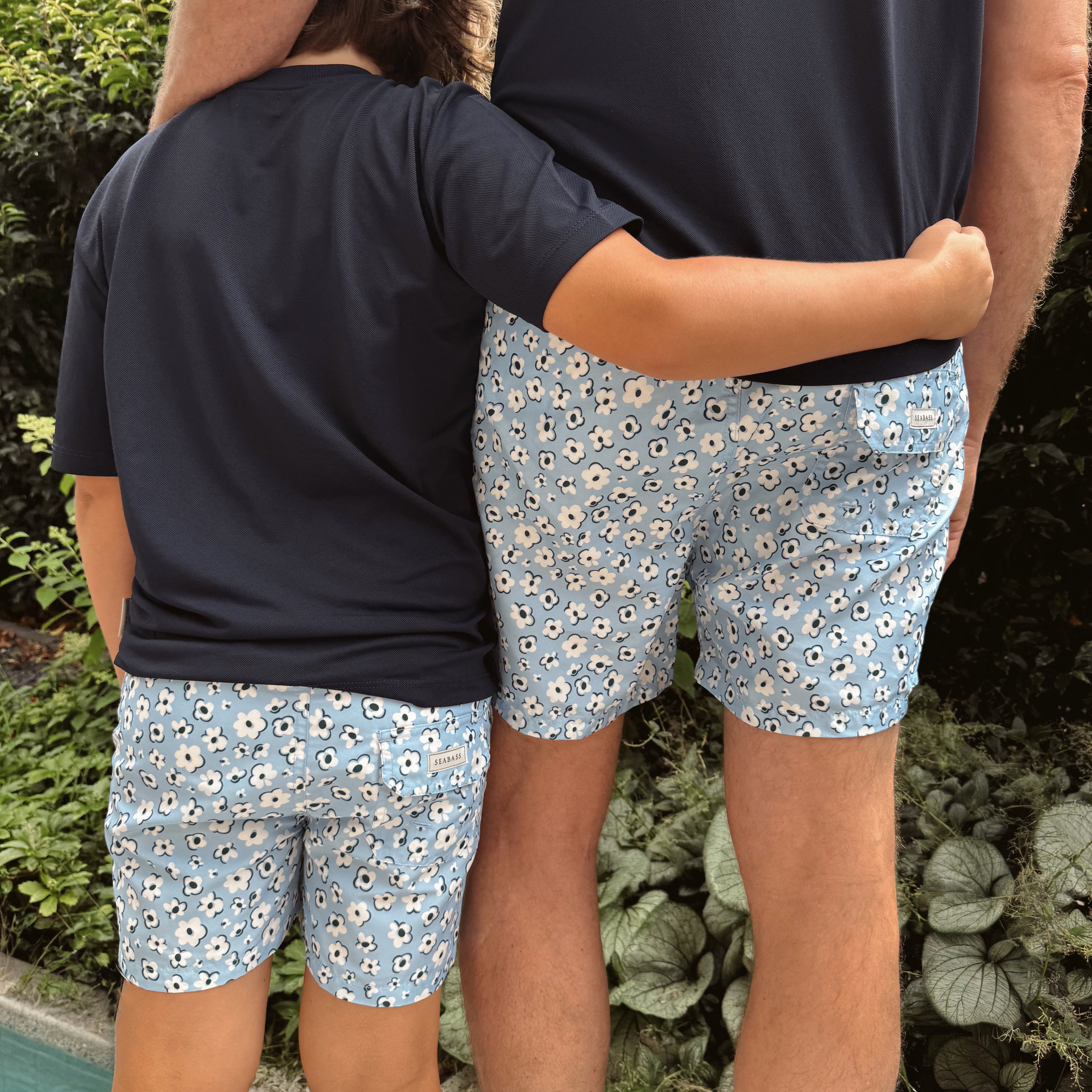 JUNGS UV BADESHORT PALMA - HELLBLAU