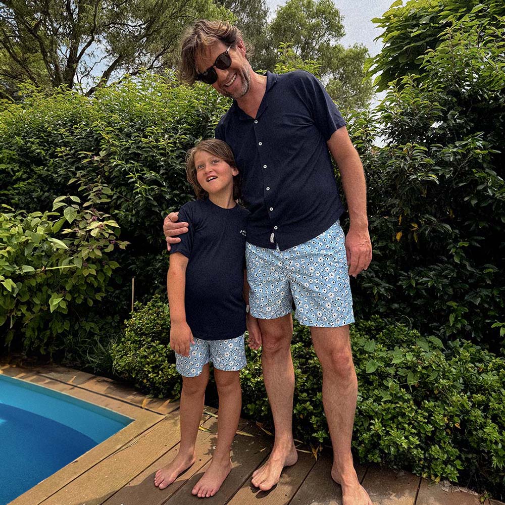 Set of Father and Son UV Swim Shorts - Palma