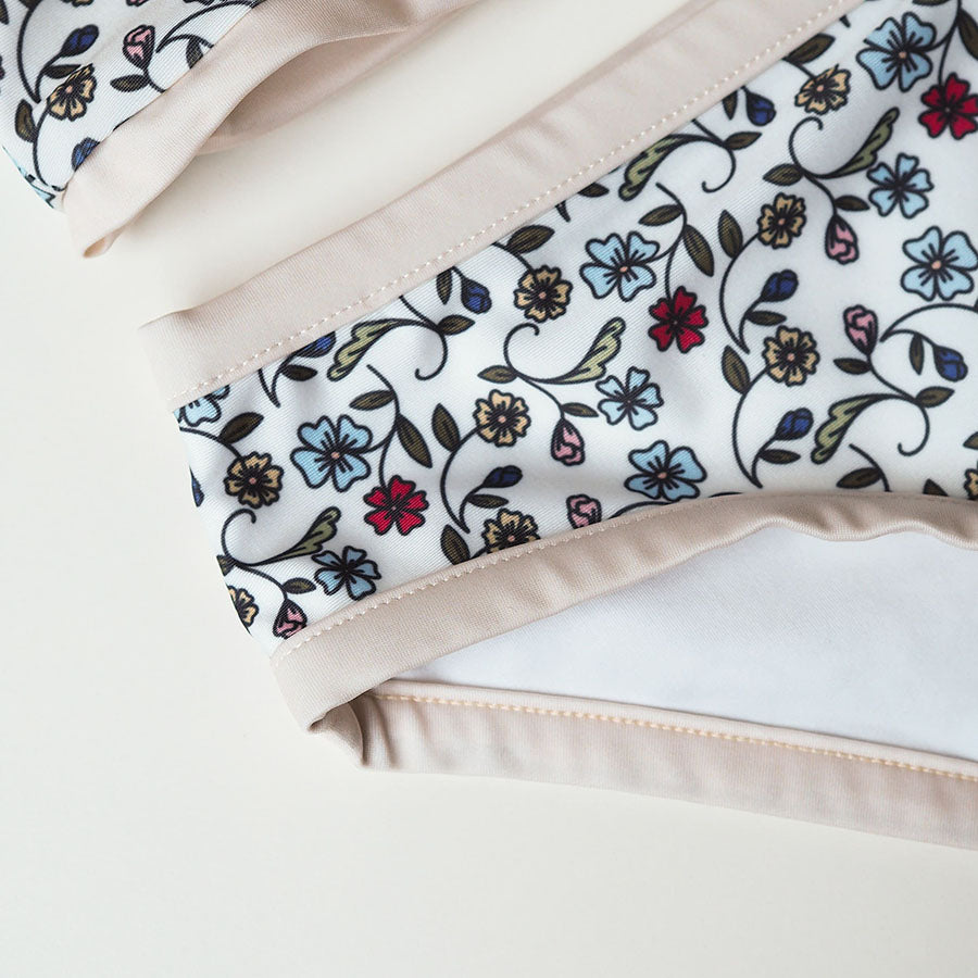 Mädchen UV Bikini Coco Sardinia - mehrfarbige Blumen