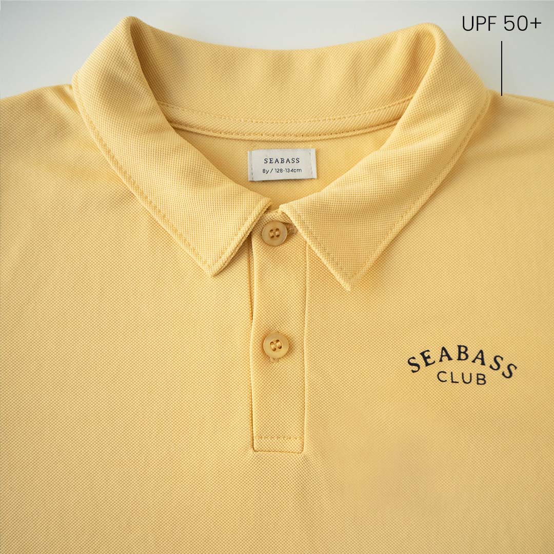 Jungs UV Polo Shirt Weiches Gelb