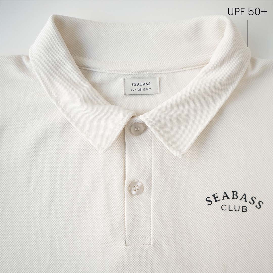 Jungs UV Polo Shirt Weiß