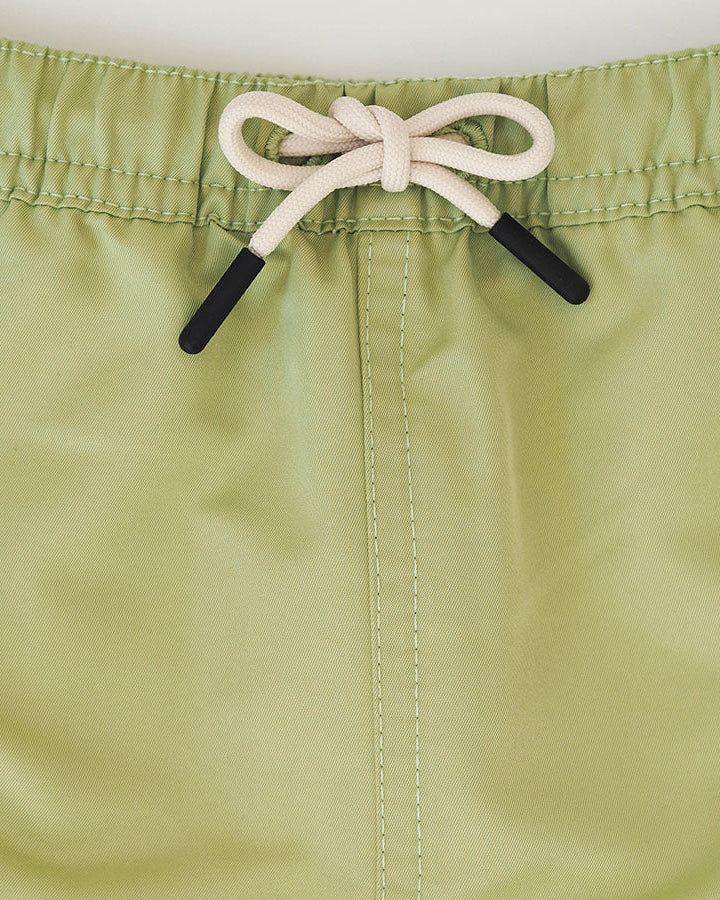 Männer UV Badeshort Pistazie Grün - einfarbig