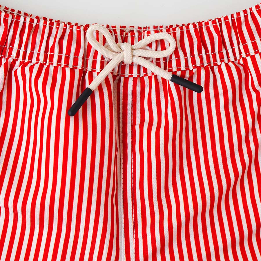 Jungs UV Badeshort Venice - Rote Streifen