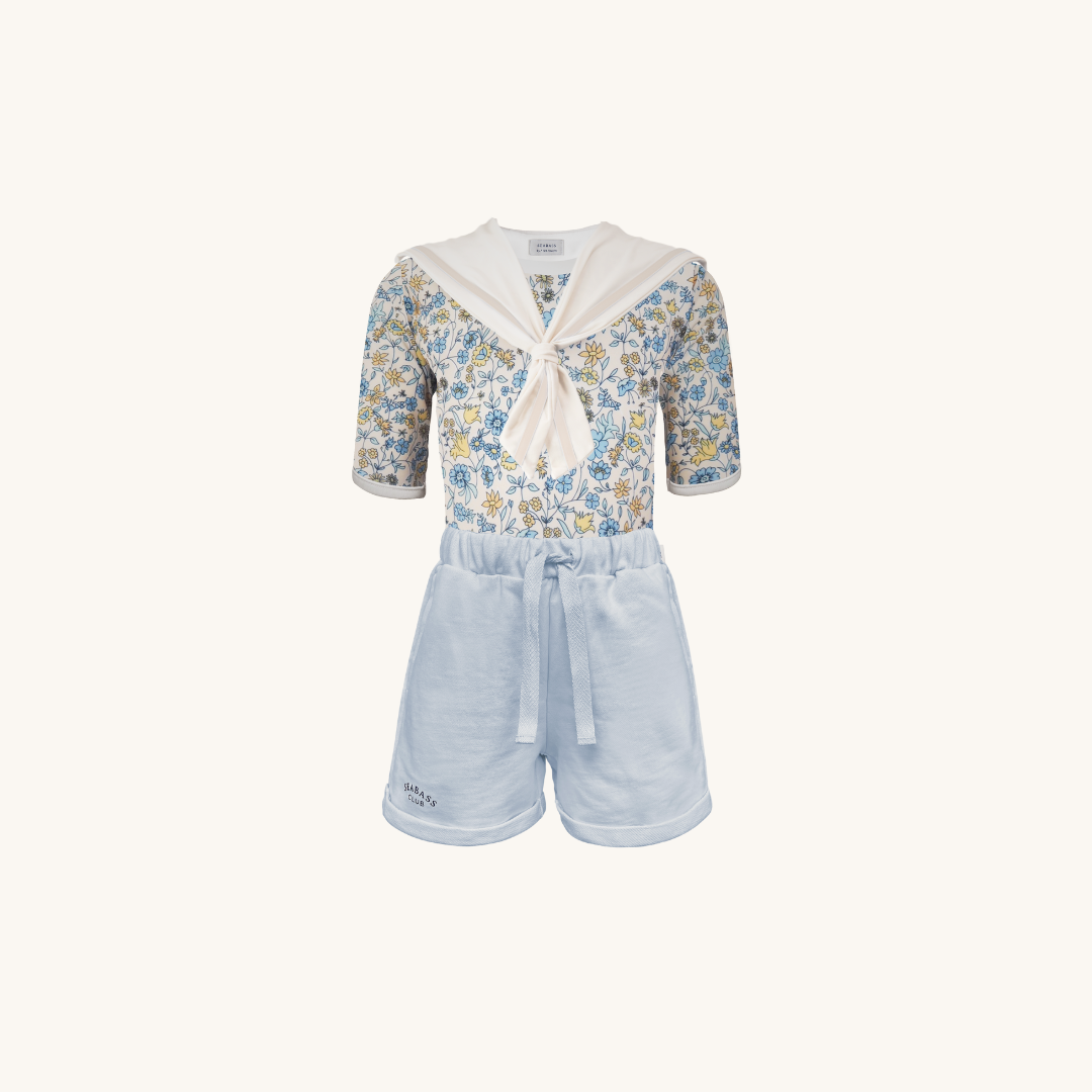 Jungs UV Badeshort Portofino - Grüne Streifen